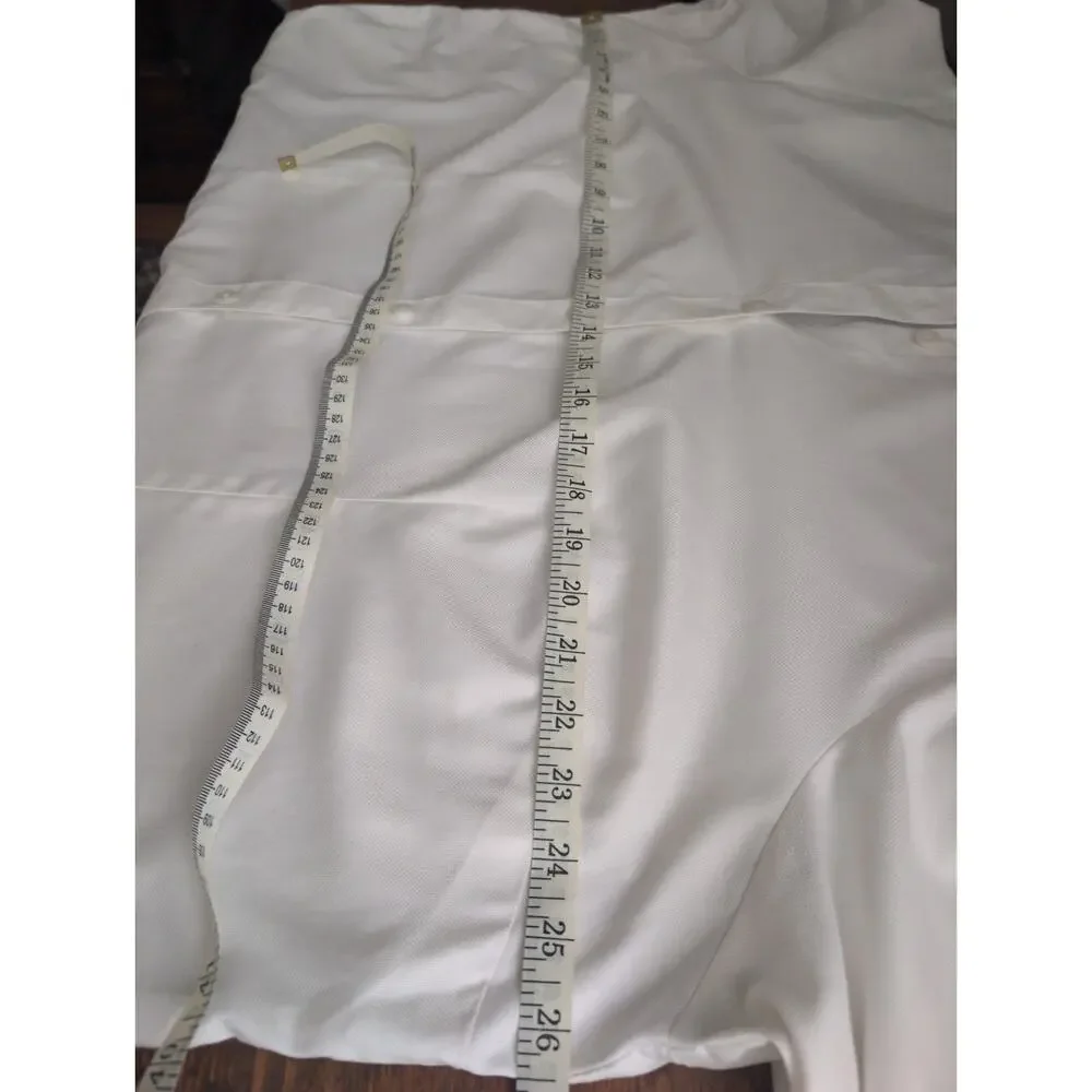 Coldwater Creek Blouse Womens 3X White Non-Iron Button Career Work‎ Professional